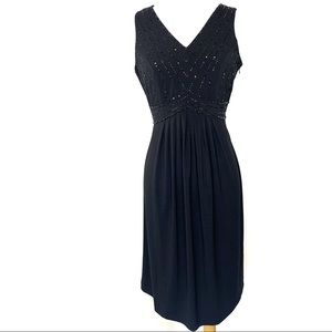 MOTHERHOOD MATERNITY Sequin Black Evening Dress